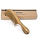 VAMIX Natural Green Sandalwood Comb – No Static Wooden Hair Comb With Rounded Handle