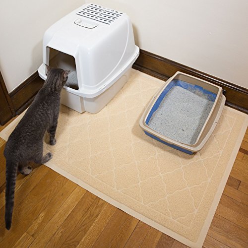 Jumbo Litter Mat 47" x 36" Cat Litter Mat, Traps Messes, Easy Clean, Durable, Non Toxic Trapper Rug - Litter Box Mat, Cat Mat, Kitty Litter Mat