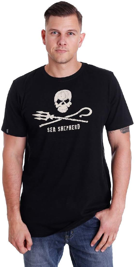 Sea Shepherd - Mens Classic Hoodlamb T-Shirt - XL (Black)