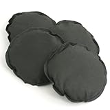 ThinkBamboo Round Replacement Carbon Filters for Compost Bins - 4pc, Black