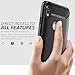 iPhone XR Case, Clayco [Xenon] Full-Body Rugged Case with Built-in Screen Protector for Apple iPhone XR 6.1 Inch 2018 (Black)