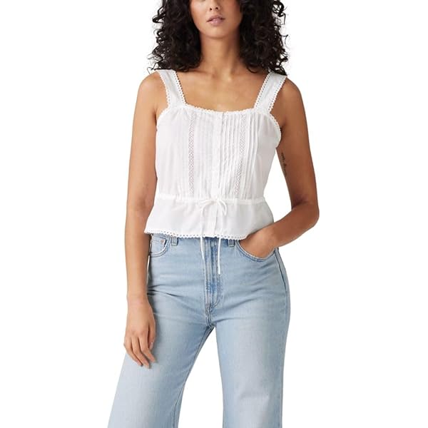 Amazon.com: LOVESHACKFANCY Women's Charlieann Top, Bright