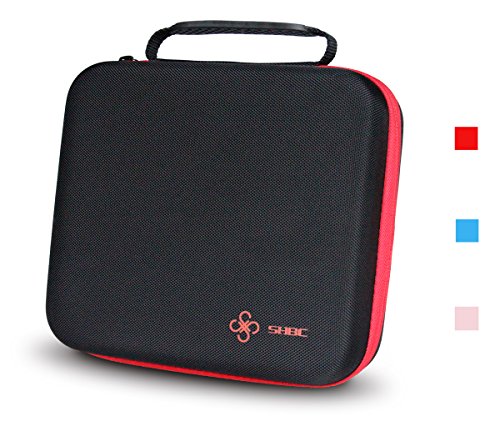 SHBC Essential Oil Carrying Case red holds 30 bottles-suitable for 5ml 10ml 15ml roller Bottles-portable Handle bag for travel and home-perfect for doTerra and Young Living Oil