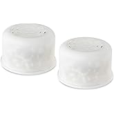 Can-Meageren Replacement Fixed Shower Filter Compatible with All Canopy Fixed Filtered Shower Head, Shower Filter For Hard Water, 2 Pcs