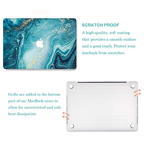 Laptop Case,MacBook Case Marble Hard Case Shell & Keyboard Cover & Screen Protector Only Compatible MacBook Pro 15 Inch with Retina Display(A1398) - Thumbnail 4