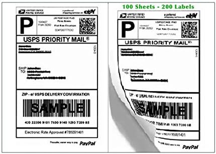 Self Adhesive Shipping Lablels 200 Count
