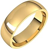 Sonia Jewels Solid 10k Yellow Gold 5mm Comfort Fit Wedding Band Ring Classic Plain Traditional - Size 11.5