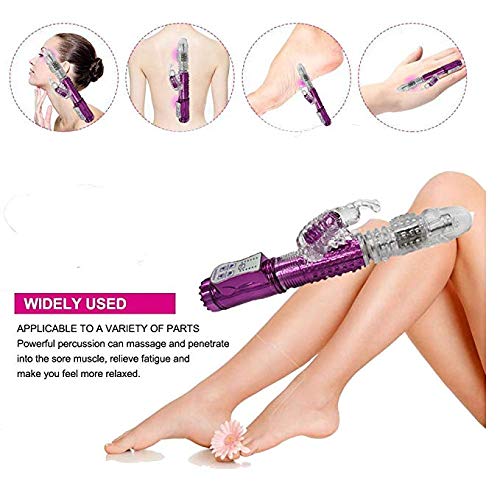 dingling372 Rabbit Toys for Women and Couples - Wireless C -litor M -assager - 12 Speeds - T -hrusting R -otating Beads - Large Size - Purple