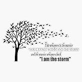 I Am The Storm Sticker Vinyl Bumper Sticker 6 Mil Thick - Size 5