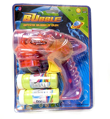 Children's Bubble Blowing Toy Space Gun with Lights
