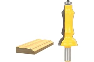BE-TOOL Door & Window Casing Router Bit Carbide 1/2 Inch Shank Router Bit V-Shaped Grooves for Acrylics Plastics, Carbon Fibe