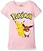 Pokemon Little Girls Short Sleeve Princess Tee, Light Pink, 6X