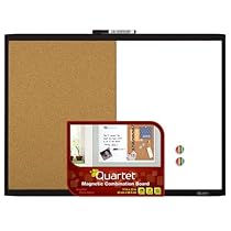 Quartet Magnetic Dry Erase Board & Cork Board, 17 x 23