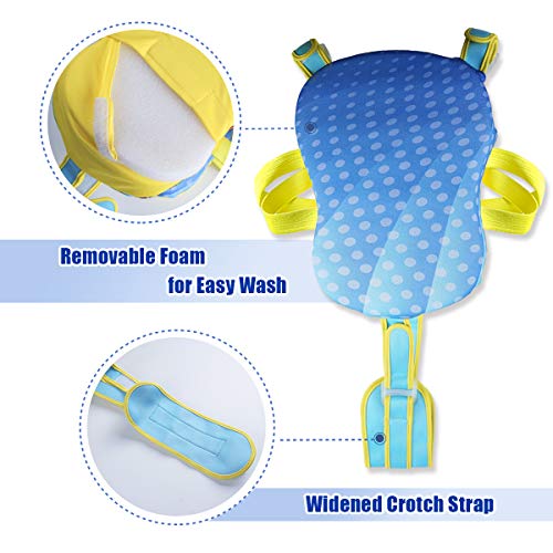 Megartico Kids' Swim Vest Swim Trainer Girls Buoyancy Swimwear Adjustable Safety Strap Boys Removable Swim Chest Float Aid Toddler - Thumbnail 2