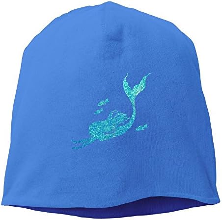 Mermaids Swimming With Fish Beanie Hats Knit Skull Caps Winter Beanies For Men Women Royalblue