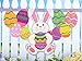 Collections Etc Easter Bunny and Eggs Hanging Banner
