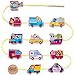 Wooden Lacing Beads Vehicle Block Set, Educational Hand String Toy Cars, Learning Jigsaw Puzzle Play Mat Gift for Ages 6, 9, 12 Months 1, 2, 3 Years Old, Babies, Girls, Boys, Toddlers & Kids