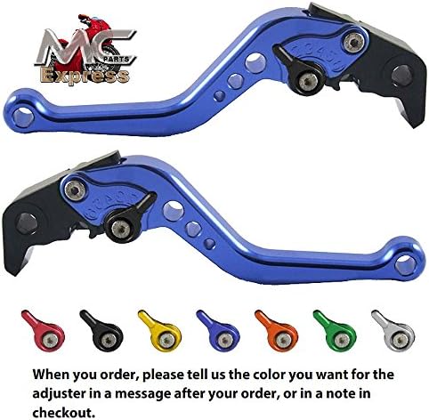 MC Short Adjustable CNC Levers Kawasaki NINJA 650R ER-6f ER-6n 2006 - 2008 Black