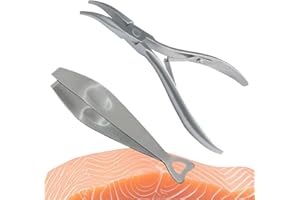 2-Pack Stainless Steel Fish Bone Tweezers – Professional Deboning Pliers for Precise & Easy Bone Removal