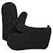 VEEYOO 100% Cotton Oven Mitts Terry Heat Resistant Oven Gloves for Kitchen Set of 2, 7 x 12