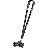 BLACKRAPID Cross Shot Black Camera Sling for left-handed and right-handed photographers.