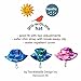 Toddler Boys Quick Dry Sun Protection Hat 50 UPF, Drawstring Adjustable, Stay-On (M: 6-18m, Blue Shark)
