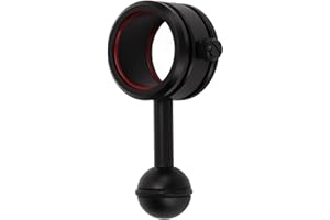 KIMISS Diving Flashlight Clip, for Diving Torch, 28-34mm Ball Joint Bracket with Anodized Hard Coating, Underwater Light Acce