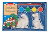 Melissa & Doug Decorate-Your-Own Dinosaur Figurines Craft Kit - 2 Solid-Resin Dinosaurs