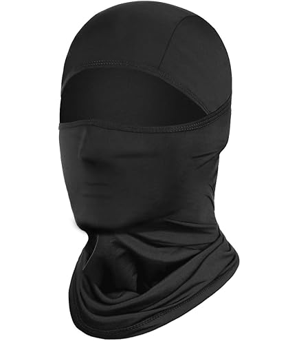 Motorcycle Helmet Liner Mask - Cold Weather Full Face Protection For Winter Riding 15.7x9.5 Inches