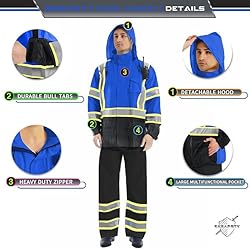 SKSAFETY Hi Vis Reflective Rain suits for Men