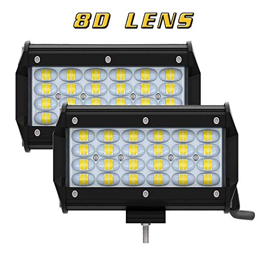 7″ 240W 24000LM 4 Rows LED Light Bar 8D Lens 48 Pieces LED Chips LED Driving Lights OFF Road LED Working Lamp Spot Light Flood Combo Light Projector Headlight Fog Light IP68 For 4×4 SUV ATV UTV Boat