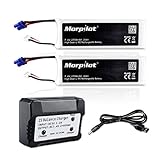 Morpilot For Hubsan x4 Pro H501S Pro H501A H501C 2S 2700mAh 7.4V 10C 20Wh RC Drone LiPo Battery with 2-port Charger High Performance with Charging Protection Genuine Parts Guarrantee Extra Flight Time