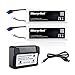 Morpilot For Hubsan x4 Pro H501S Pro H501A H501C 2S 2700mAh 7.4V 10C 20Wh RC Drone LiPo Battery with 2-port Charger High Performance with Charging Protection Genuine Parts Guarrantee Extra Flight Time