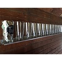 BEER & BAR WALL SHELF (Set of 2) - Craft Brewery/Tap Handle/Beer Making/Collectible/Whiskey/Wine/Pints/Glassware/Bottles/Shot glasses/Display Shelves/Set of 2 shelves