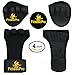 Crossfit/Weightlifting Gloves (1 Pair) With Wrist Wraps & Hand Grip Pads (1 Pair) For Men & Women - Exercise Fitness Grip Glove For Cross Training, Weightlifting & Gym Workout (Pack of 4)