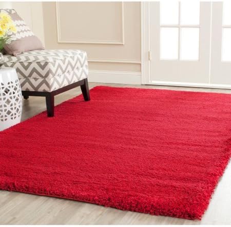 Safavieh Machine-Made Milan Shag Rug - 4'x6' / Red
