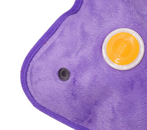WITERY Hand Warmer Portable Rechargeable Electric Heat/Hot Water Bag with Soft Velvet Cover - Ideal For Warm Your Hands/Pain Relief/Muscle Relaxation & Comfort Use and As Pillow Purple - Thumbnail 4