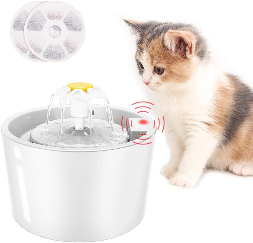 Amazon Fontaine à Eau Pour Chat Coquimbo Fontaine à Eau pour Chat Chien, 1.6L Fontaine à Fleur pour