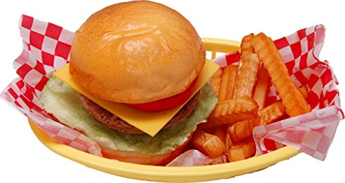 Flora-cal Products Fake Food Cheeseburger and French Fries Basket