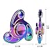 Fidget Spinner Toy, Rainbow Hand Tri Finger Spinner Metal Stainless Steel Bearing Spinner,for ADD, ADHD, Anxiety,and EDC LED Figit Spinner