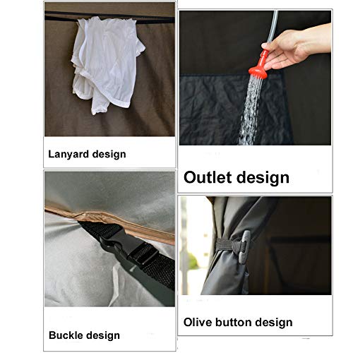 CNMJI Portable Privacy Shelter Außenduschzelt Toilettenzelt Umkleidezelt Angelzelt Mit Aufbewahrungstasche… – Bild 4