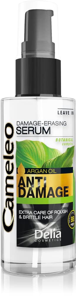 Cameleo - Argan Oil Serum - for Damaged, Dry, Rough, Brittle Hair - Excellent Regenerating Repair Treatment & Care with Biomimetic Keratin & Argan Oil - Heat Protection - 55 ml