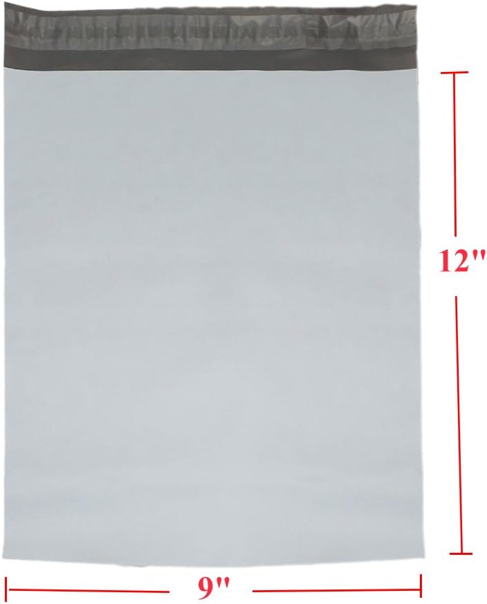 9527 Product Poly Mailers 9x12 Envelopes Shipping Bags Self Sealing, 100 Bags, White : Office Products