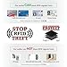RFID Leather Minimalist Slim Wallets - Credit Card Holder Front Pocket Wallet for Men Women