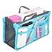 POPBLOSSOM Large Purse Organizer Insert Handbag Pouch Tidy & Neat (Ships From USA) (blue)