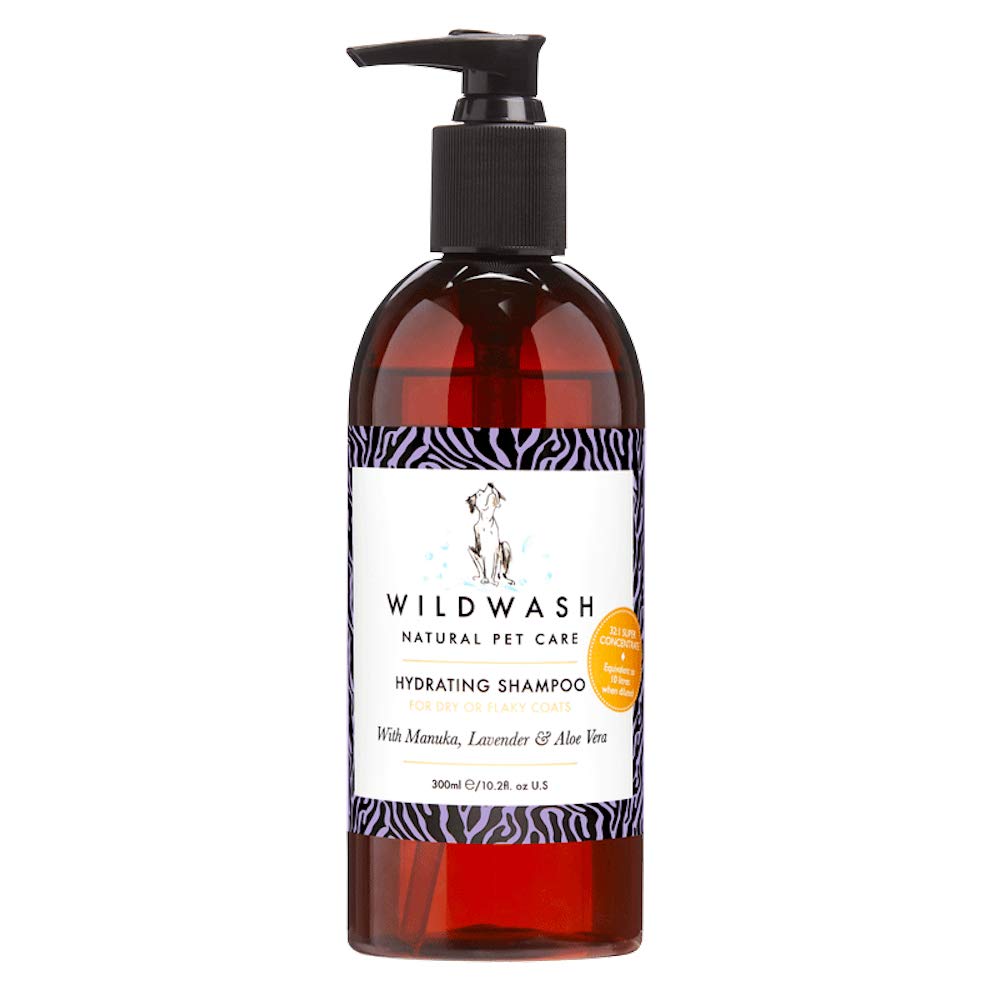 WildWash Hydrating Shampoo for Dry and Flaky Skin for Dogs 300ml - Manuka and Lavender, Stops Dandruff and Detangles Long Hair - Sulphate and Paraben-Free for Sensitive Skin — image 1