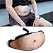 PASLTER A-001 Unisex Dad Bag Waist Zipper Packs Fake Belly Traveling Fanny