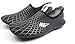 NBERA by 2econdskin Durable Outsole Barefoot Water Skin Shoes for Beach Swim Surf Yoga Exercise L Black