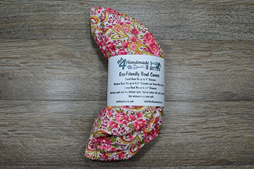 Eco-Friendly // Reusable // Bowl Covers // Set of 3 // Spring Bouquet
