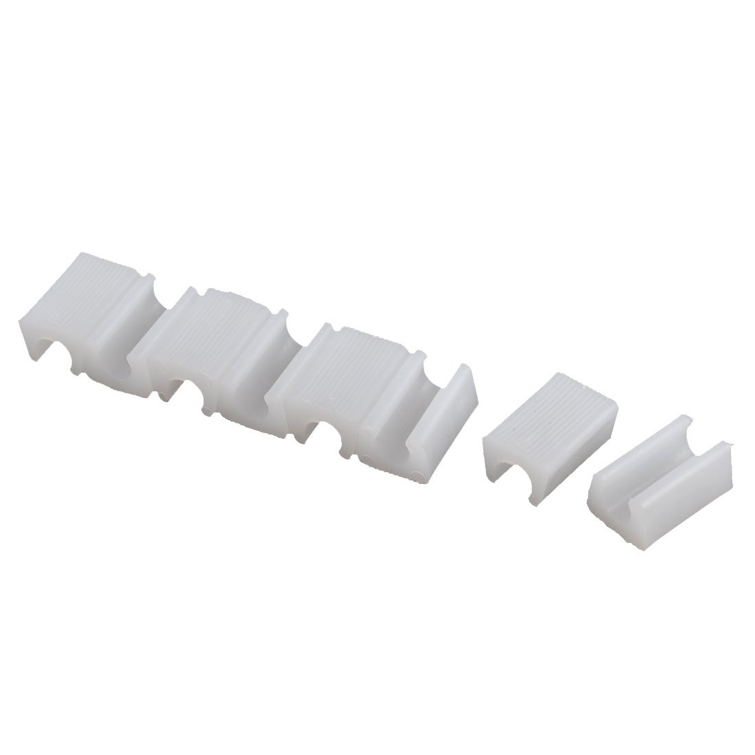 sourcing map Plastic Chair Foot Floor Glides Tubing Caps Cover Protector 10mm Dia 8 Pcs White